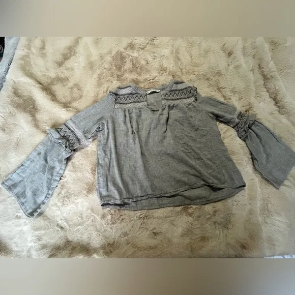 Zara embroidered blouse size M - Picture 4 of 8